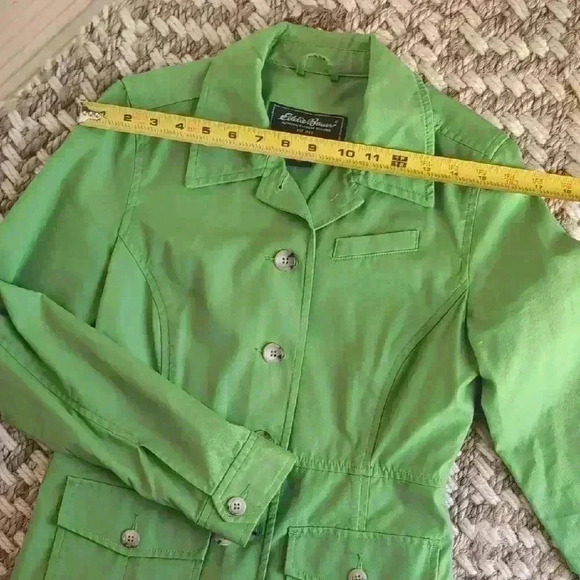 Eddie Bauer Green Button-Up Women's Jacket - Picture 8 of 9